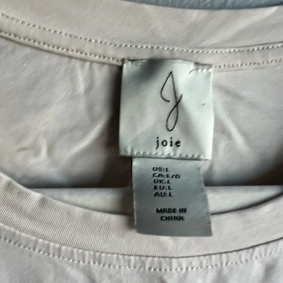 Joie Cropped Offwhite Top - Picture 3 of 5